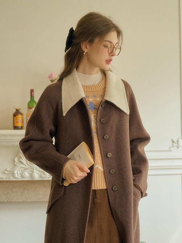 SR_Contrast-colored collar wool coat