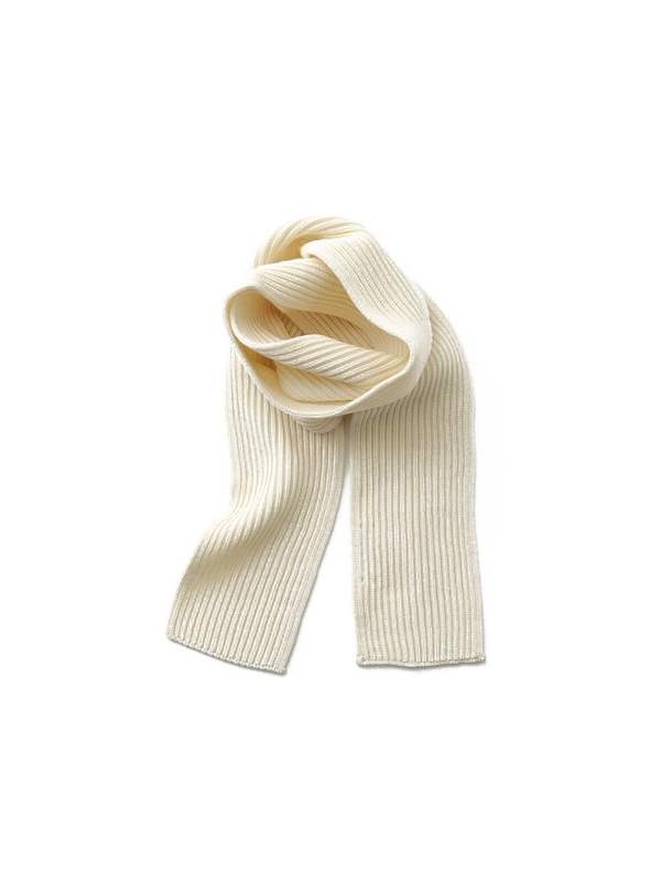 24FW 안데르센 안데르센 골지 울 숏 머플러 오프 화이트 SHORT SCARF OFF WHITE