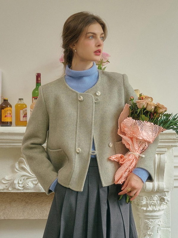 SR_Gentle cropped wool jacket_GRAY