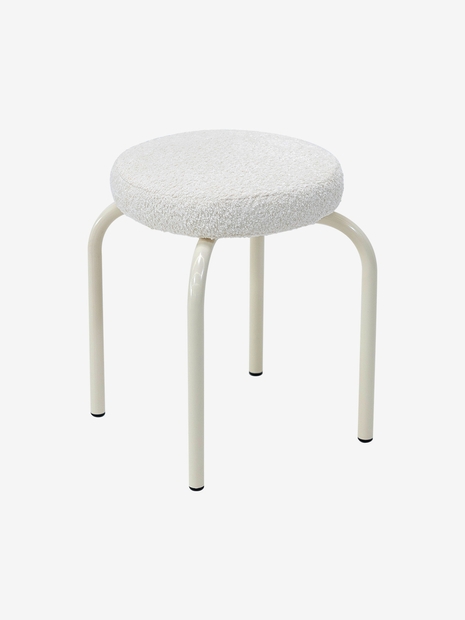 Curve Stool - Beige&Ivory