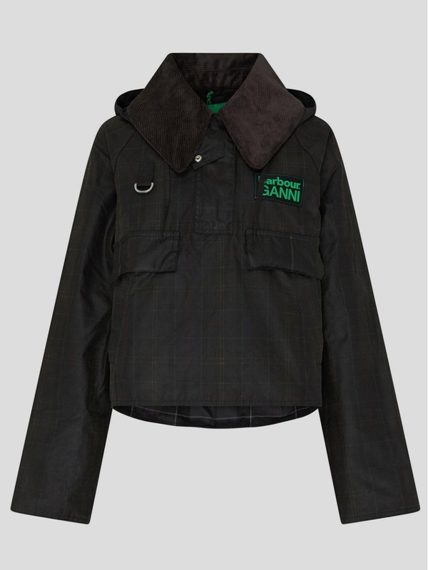 바버 X 가니 FW24 Barbour X Ganni Jacket LWX1452TN11 Green