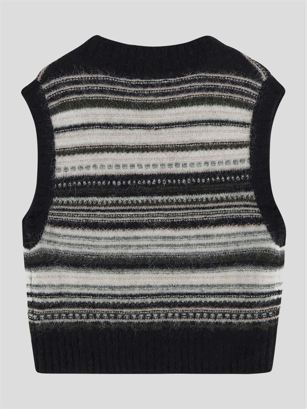 가니 FW24 Ganni Knitwear in wool K2327099 Black