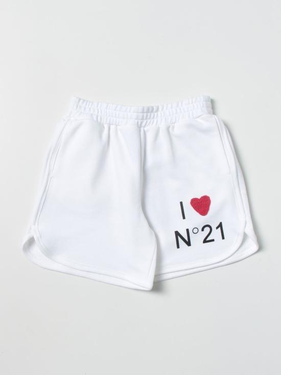 [해외배송] 23SS  키즈  누메로벤투노 쇼츠 버뮤다 N21611N0154 0N100 White