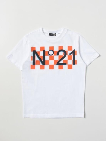 [해외배송] 23SS  키즈  누메로벤투노 티셔츠 N21578N0199 0N100 White