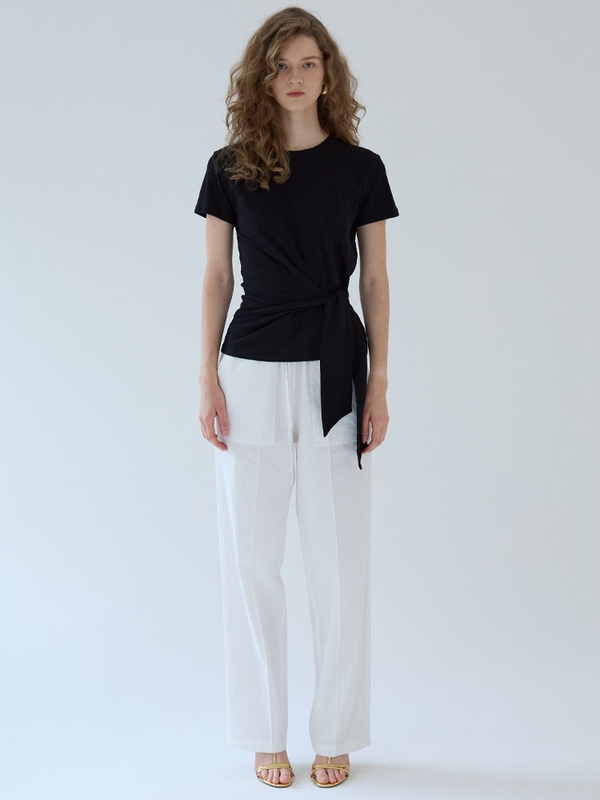 linen pintuck pants 