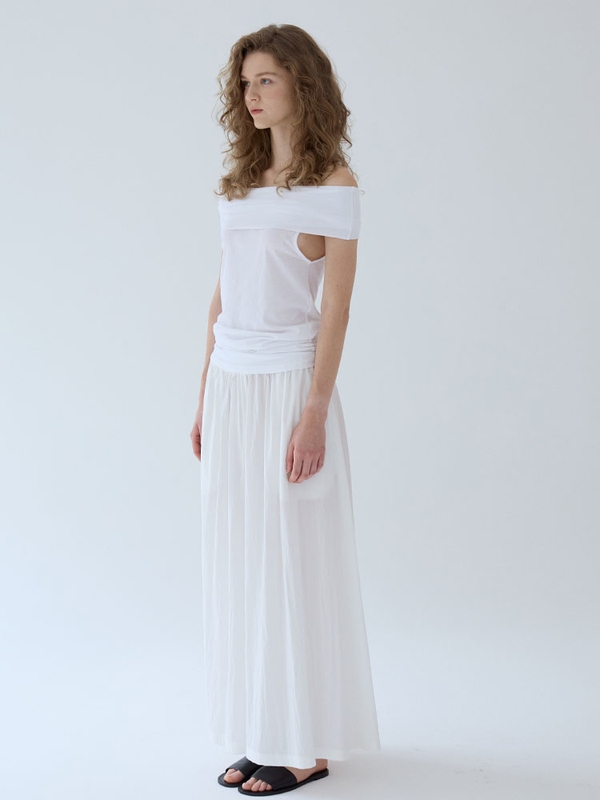 flared wide pants _ white