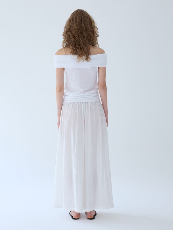 flared wide pants _ white