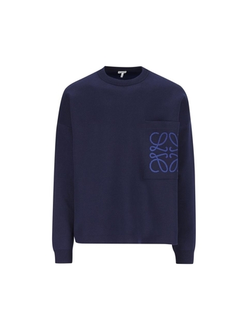 로에베 SS25 Loewe Sweaters Blue H526Y14KKI5110 Blue