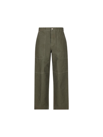 로에베 SS25 Loewe Trousers H526Y04WG64160 Khaki green