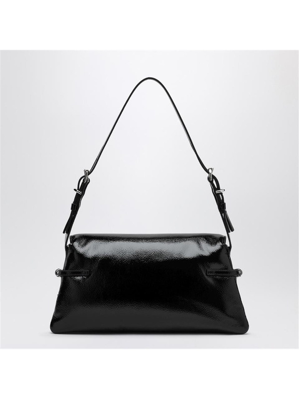 지방시 SS25 Givenchy Ptit Voyou small bag in black patent leather BB5104B25Y Black