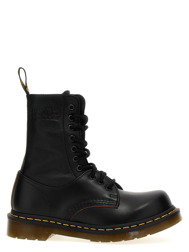 MM6 메종 마르지엘라 FW24 Twist ankle boots MM6 x Dr Martens S66WU0126P8030H6851 Black  