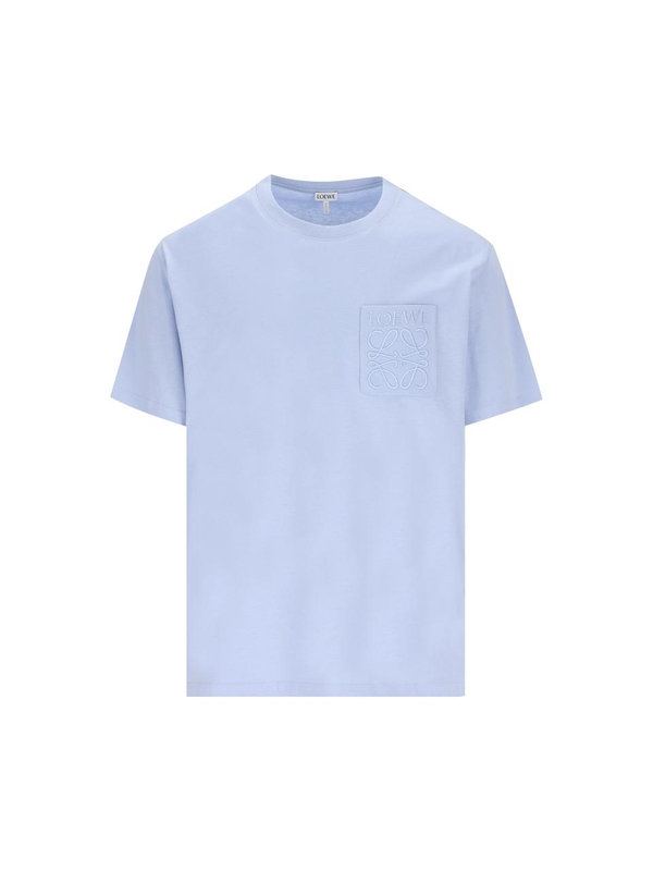 로에베 SS25 Loewe T-shirts and Polos Blue H526Y22XBC5140 Blue