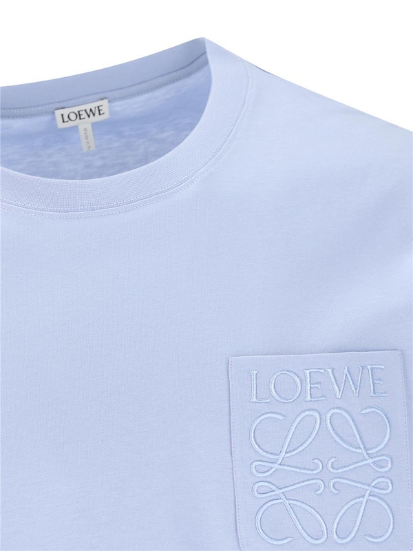 로에베 SS25 Loewe T-shirts and Polos Blue H526Y22XBC5140 Blue