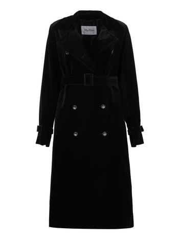 막스마라 FW24 Lana velvet trench coat LANA2421026012600_002 black