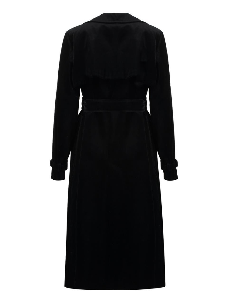 막스마라 FW24 Lana velvet trench coat LANA2421026012600_002 black