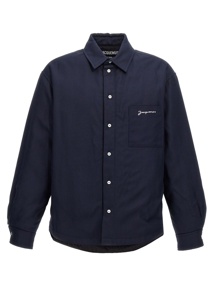 자크뮈스 FW24 La chemise boulanger overshirt 23H236SH1051359DARKNAVY Blue