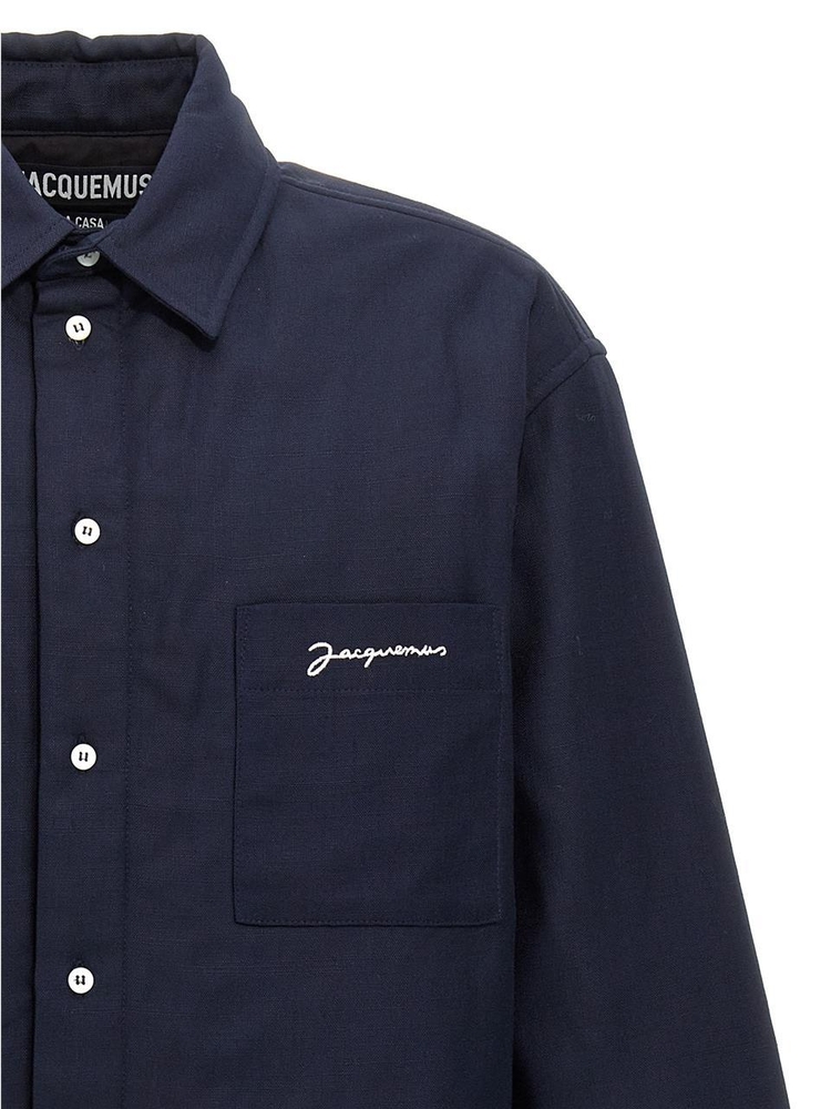 자크뮈스 FW24 La chemise boulanger overshirt 23H236SH1051359DARKNAVY Blue