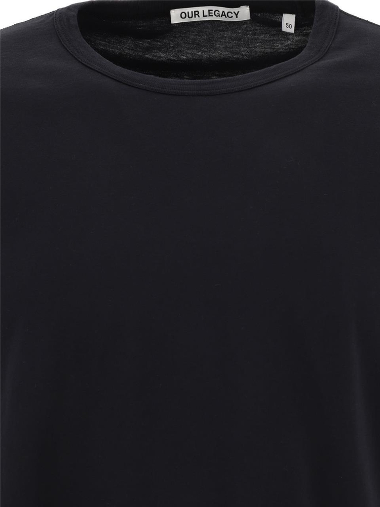 아워레가시 SS25 T-shirts M2206NBLBLACK CLEAN JERSEY Black  