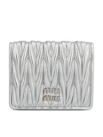 미우미우 SS25 Miu Miu Wallets Silver 5MV204AFPPF0118 Silver