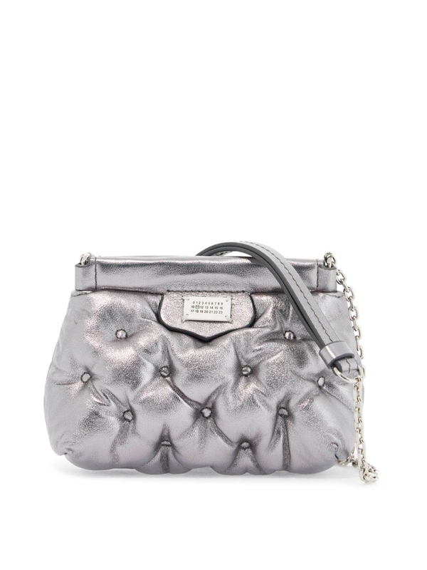 메종마르지엘라 FW24 mini classic baby glam slam bag SA1VL0035 P6800 METALLIC GREY