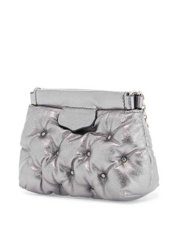 메종마르지엘라 FW24 mini classic baby glam slam bag SA1VL0035 P6800 METALLIC GREY