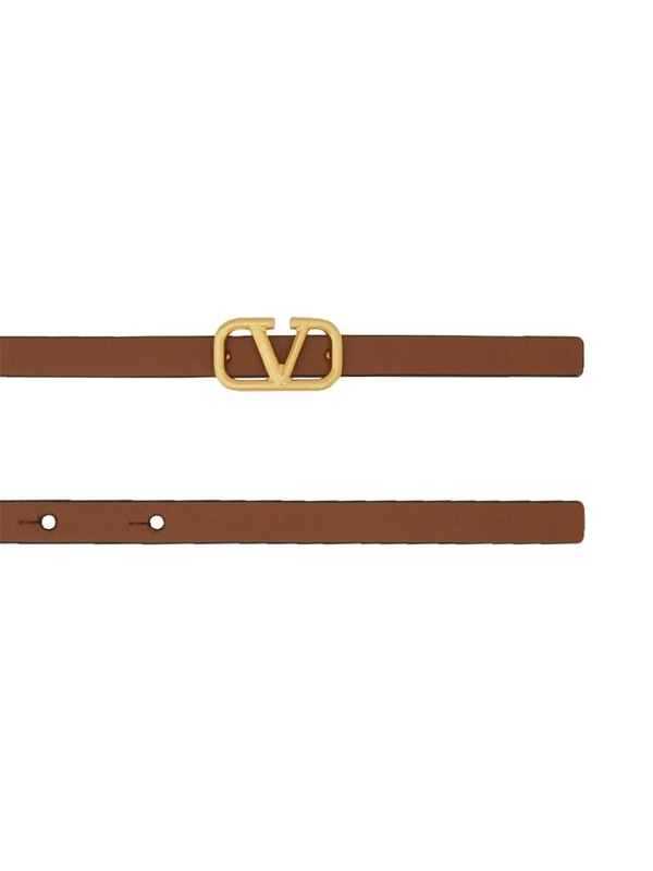 발렌티노 가라바니 FW24 VLOGO SIGNATURE REVERSIBLE BELT 5W2T0SA9ZFR_11J BROWN