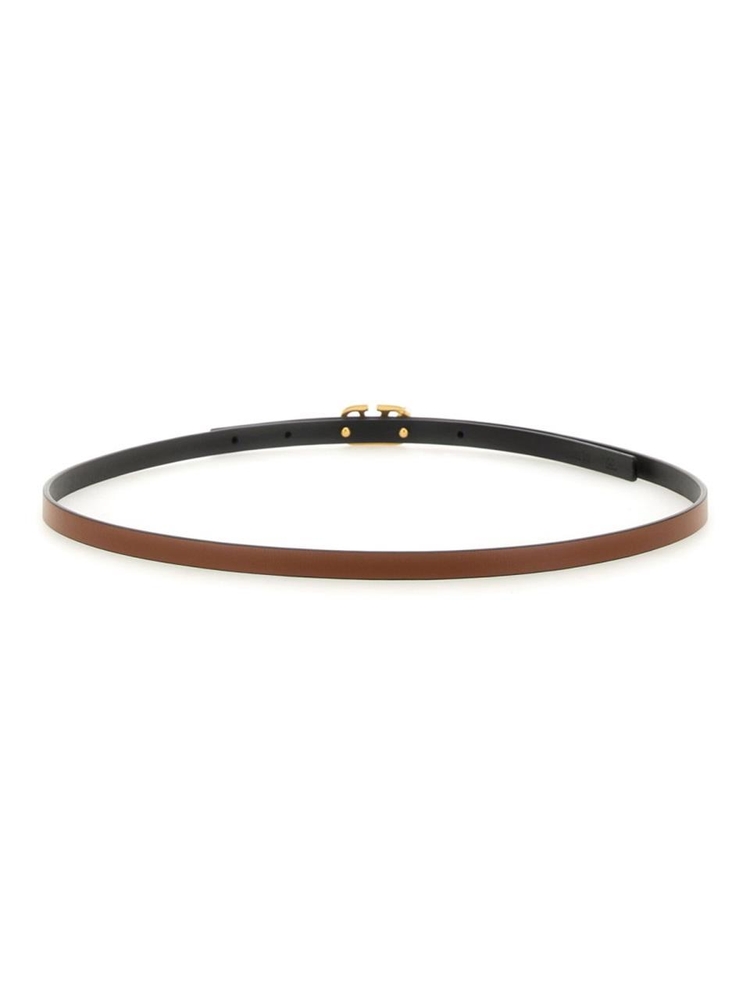 발렌티노 가라바니 FW24 VLOGO SIGNATURE REVERSIBLE BELT 5W2T0SA9ZFR_11J BROWN