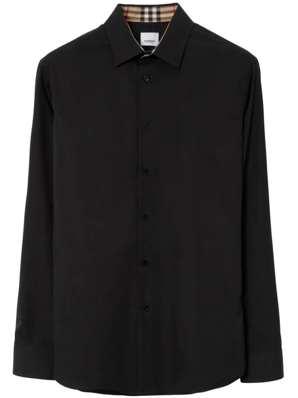 버버리 SS25 Burberry Shirts Black 8071799X Black