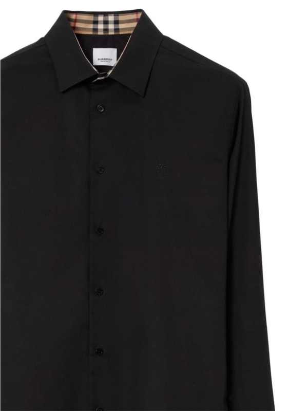 버버리 SS25 Burberry Shirts Black 8071799X Black