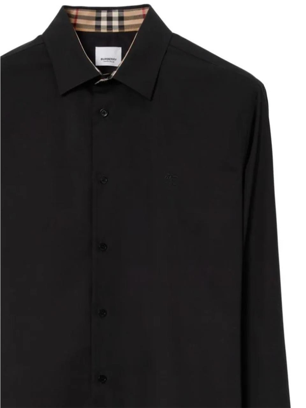 버버리 SS25 Burberry Shirts Black 8071799X Black