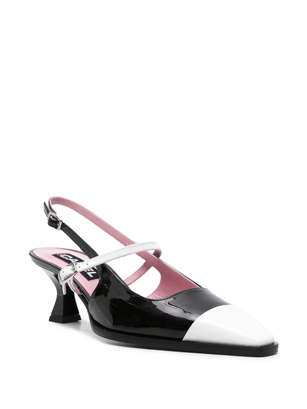 카렐 파리스 SS25 CAREL Sandals CECILE88 BLACK/WHITE PATENT