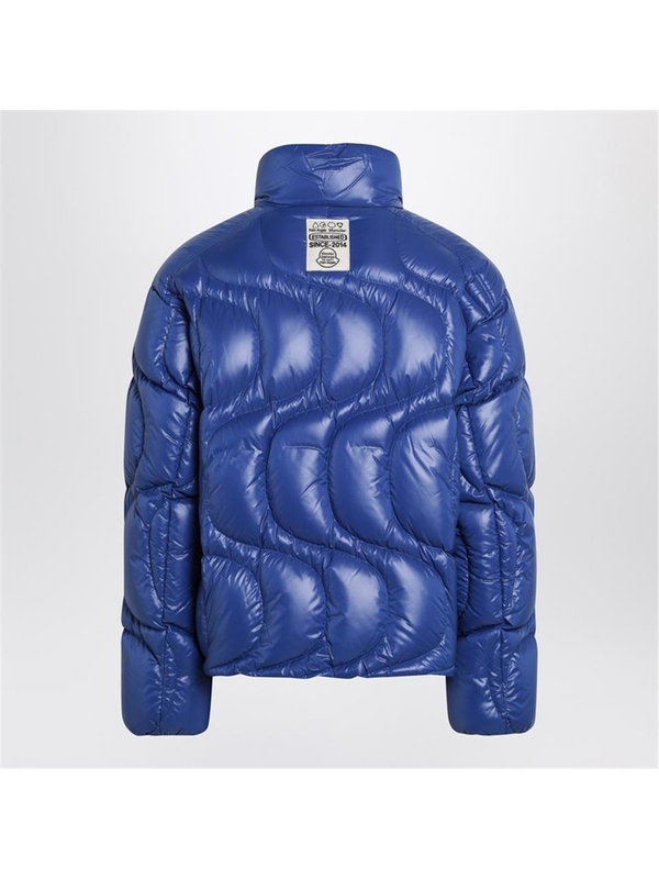 몽클레르 X 팜엔젤스 FW24 Moncler X Palm Angels Haunani quilted down jacket in blue 1A000-15M4441 Blue