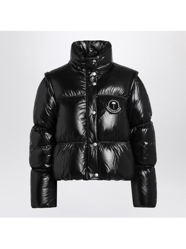 몽클레르 X 팜엔젤스 FW24 Moncler X Palm Angels Noella black short down jacket 1A000-09M4441 Black