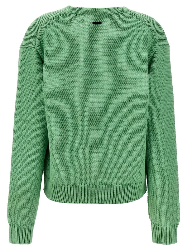 JW 앤더슨 SS25 Graphic sweater KW1346YN0417520 Green