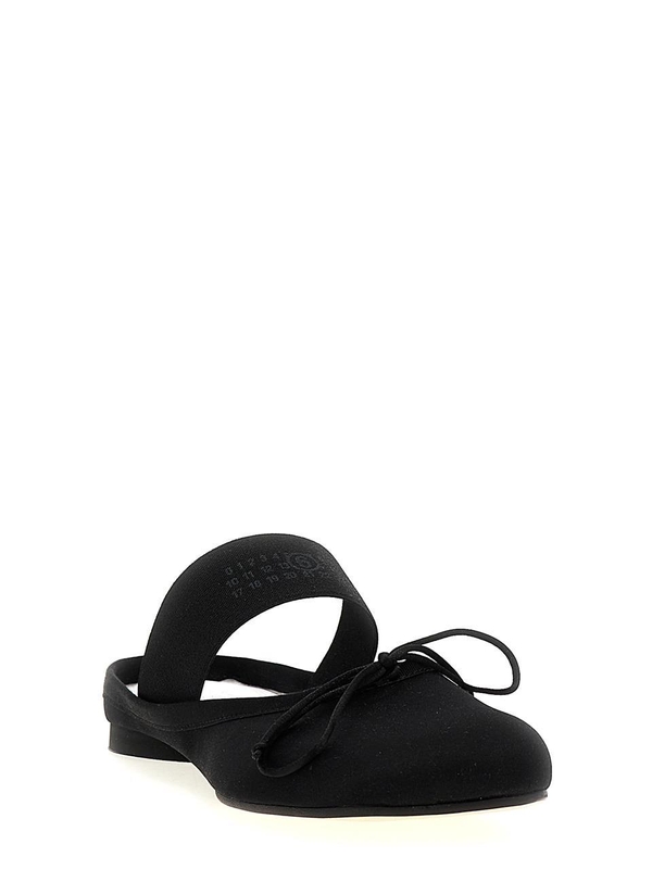 MM6 메종 마르지엘라 SS25 Slip-On ballet flats S59WX0074P5560T8013 Black