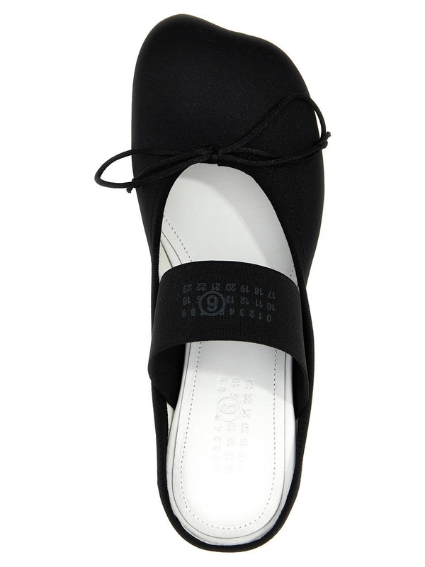 MM6 메종 마르지엘라 SS25 Slip-On ballet flats S59WX0074P5560T8013 Black