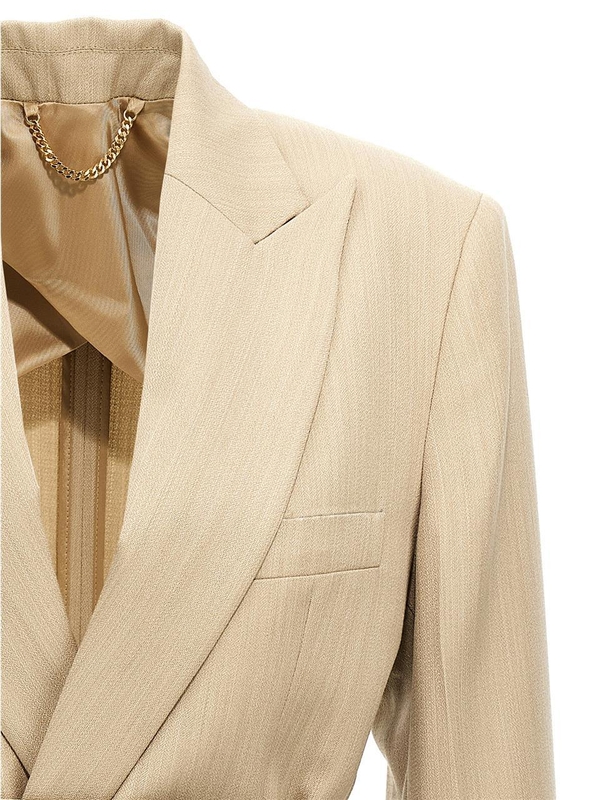 빅토리아베컴 SS25 Belt blazer 1125WJK006092AALMOND Beige