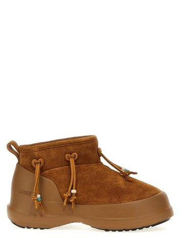 문 부츠 SS25 Luna Low Suede Beads ankle boots 80D2480100M008 Brown