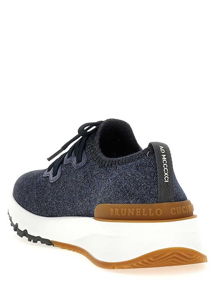 브루넬로쿠치넬리 SS25 Knitted sneakers MZUKISO250CO250 Blue