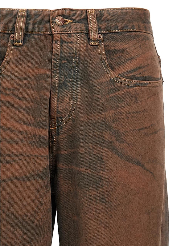 디젤 SS25 2001 D-Macro-S3 jeans A1721709K8201 Brown