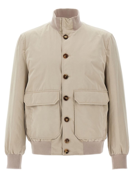 브루넬로쿠치넬리 SS25 Water repellent bomber jacket MD4796513C2452 Beige