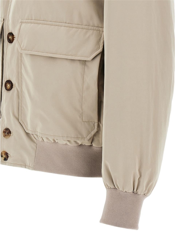 브루넬로쿠치넬리 SS25 Water repellent bomber jacket MD4796513C2452 Beige