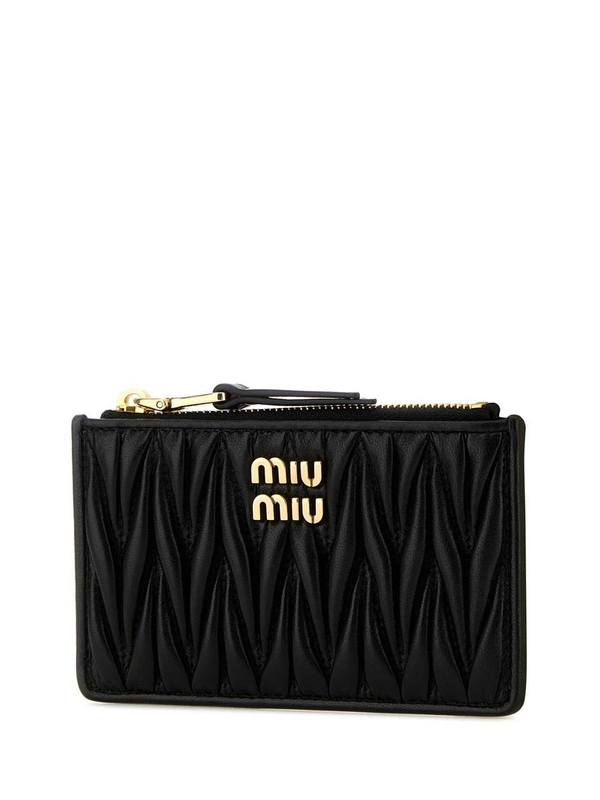 미우미우 SS25 MIU MIU PORTAFOGLI 5MB06MAFPP F0002 Black