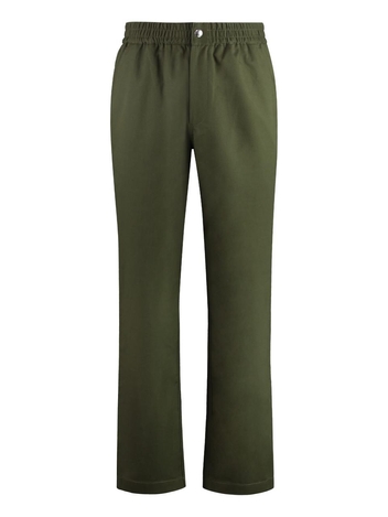 메종키츠네 FW24 Cotton trousers MM01119WW0122_P384 green