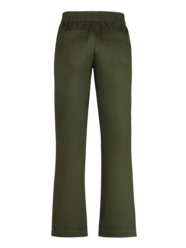 메종키츠네 FW24 Cotton trousers MM01119WW0122_P384 green