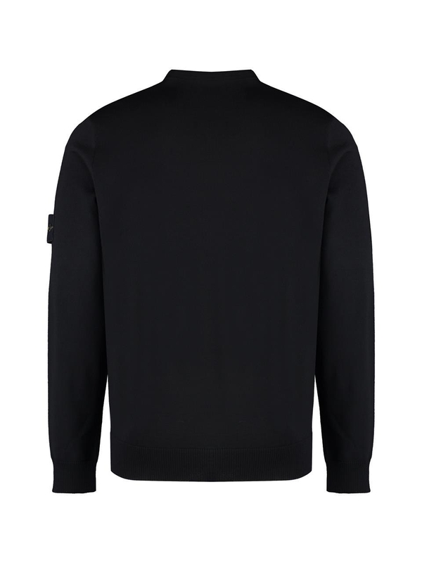 스톤아일랜드 FW24 virgin wool crew-neck sweater 8115510C4_A0029 black