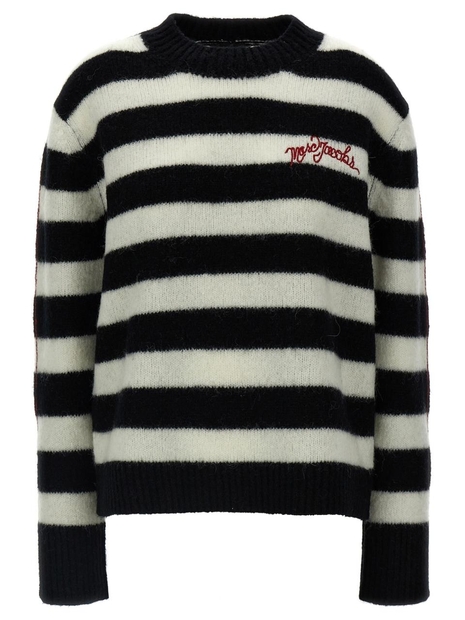 마크제이콥스 FW24 Striped sweater 2F4RTP061K07005 White/Black