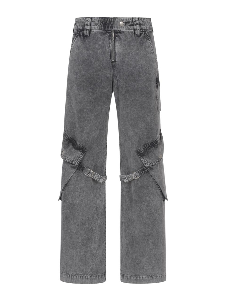 아크네 스튜디오 SS25 Acne Studios Trousers AK0866DBH WASHED ANTHRACITE