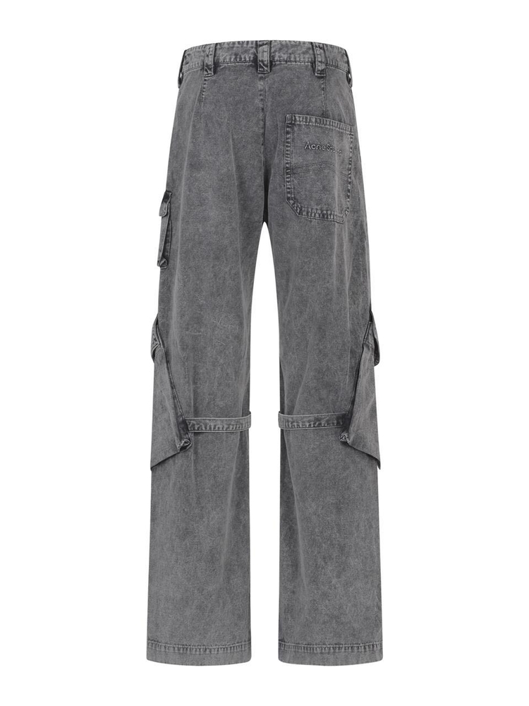 아크네 스튜디오 SS25 Acne Studios Trousers AK0866DBH WASHED ANTHRACITE