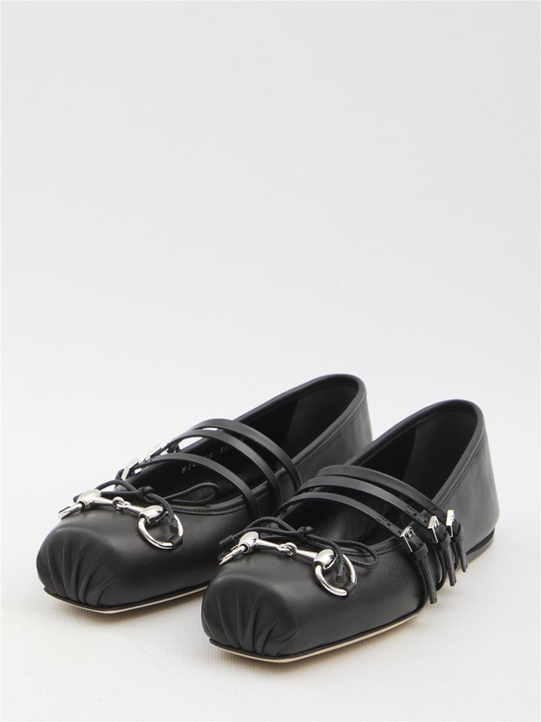 구찌 SS25 Horsebit ballet flats 814318_AAEA4_1000 BLACK